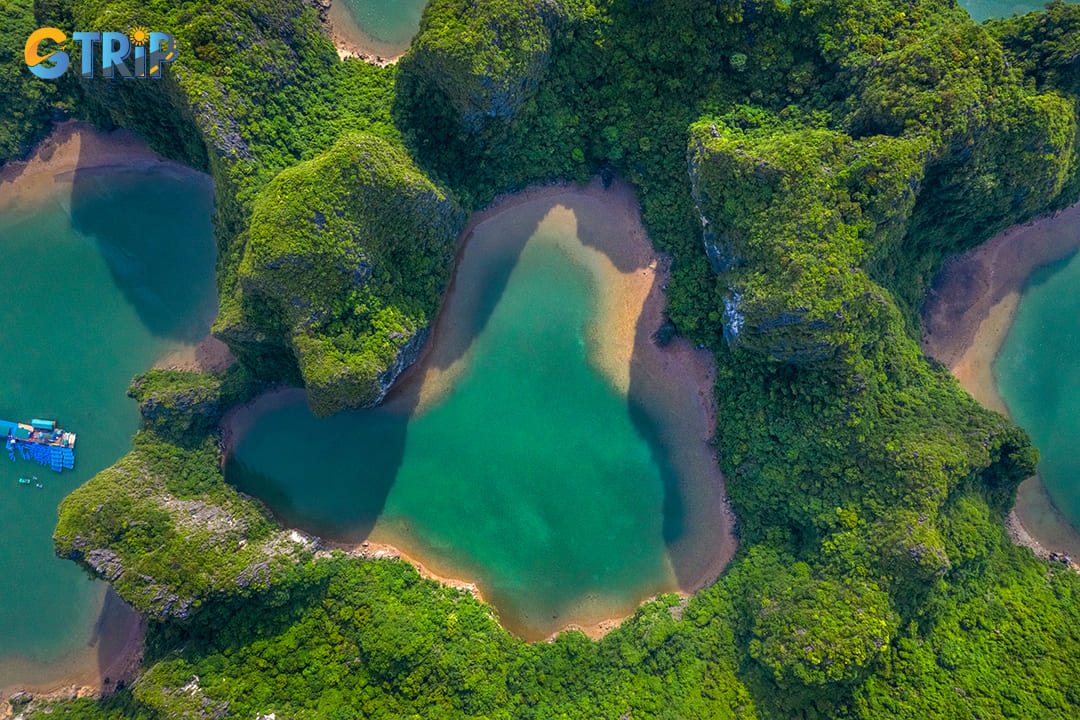 The aerial view of Luon Cave