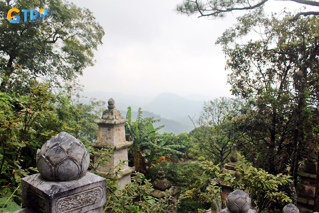 The ascent to the top of Hoa Yen Pagoda is a rewarding activity that combines physical effort with breathtaking rewards