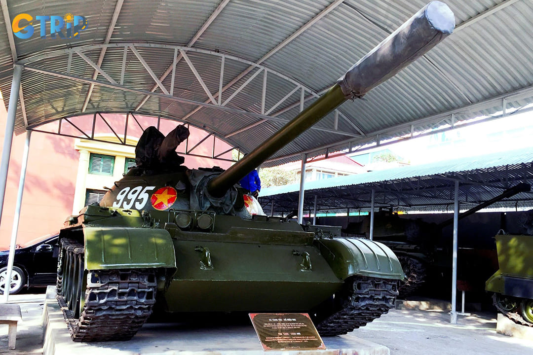 The centerpiece of this outdoor collection features two legendary tanks that have achieved iconic status in Vietnamese history