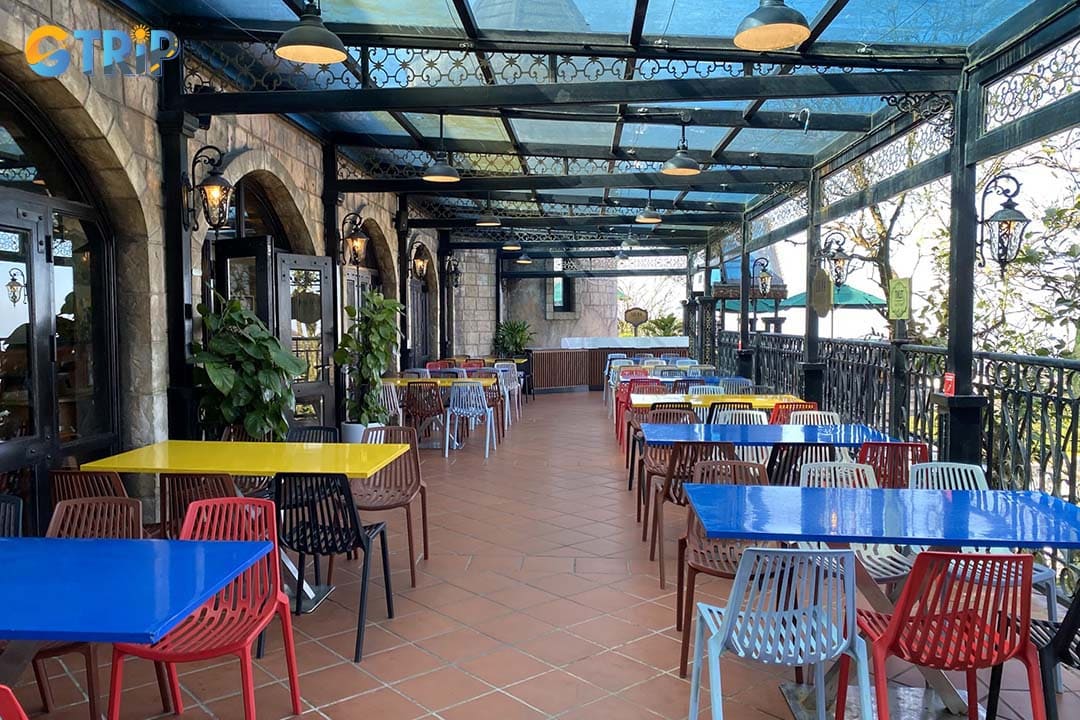 The Debay Wine Cellar also features a barbecue station serving grilled meats to enjoy on its scenic terrace