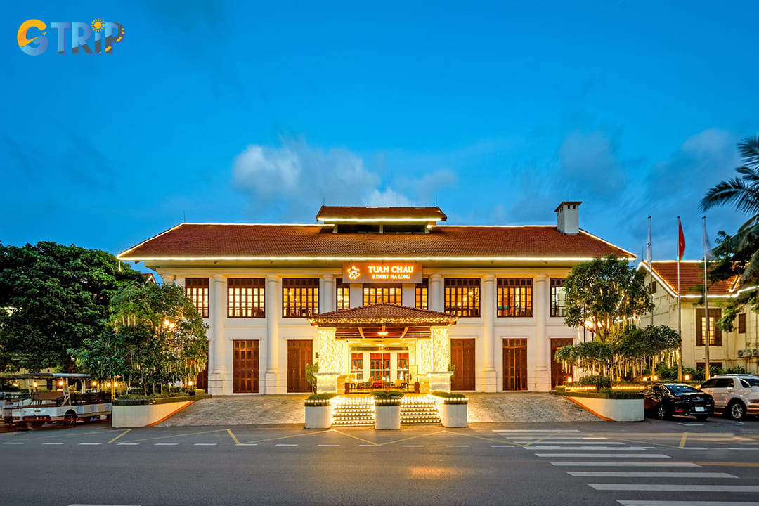 The front view of Tuan Chau Resort Ha Long