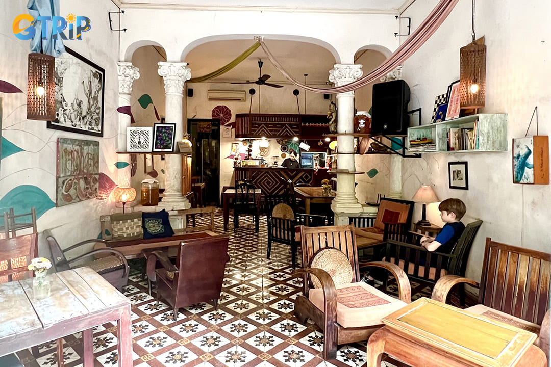 The Hanoi Social Club is a beloved cafe nestled in a 1920s French colonial villa in Hanoi