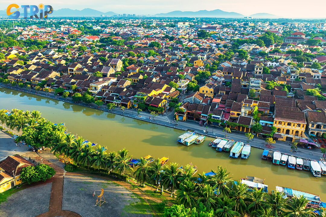 The Hoai River gently winds through the heart of Hoi An Ancient Town, shaping its timeless charm and cultural identity