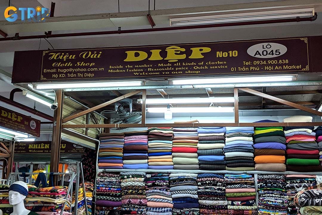 The Hoi An Cloth Market is conveniently located within the main Hoi An Market complex with many stores