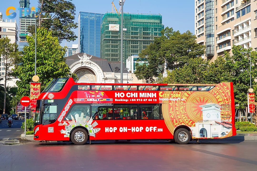 The hop-on hop-off double-decker bus tour is one of the best ways to explore Ho Chi Minh City in comfort and style