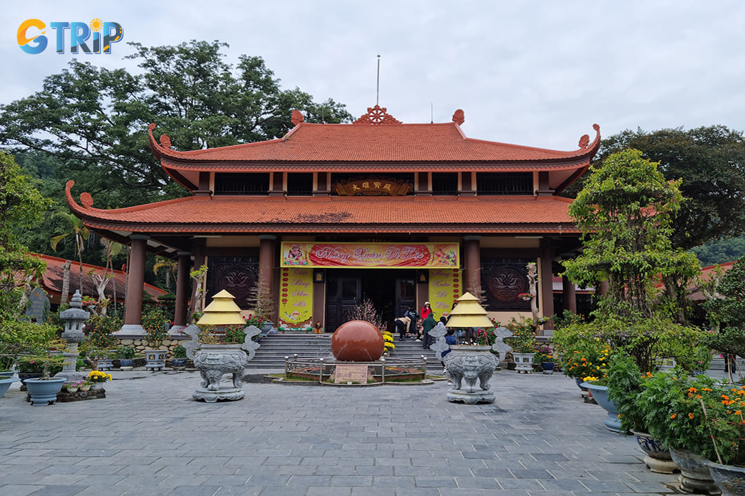 The main temple at the heart of the monastery