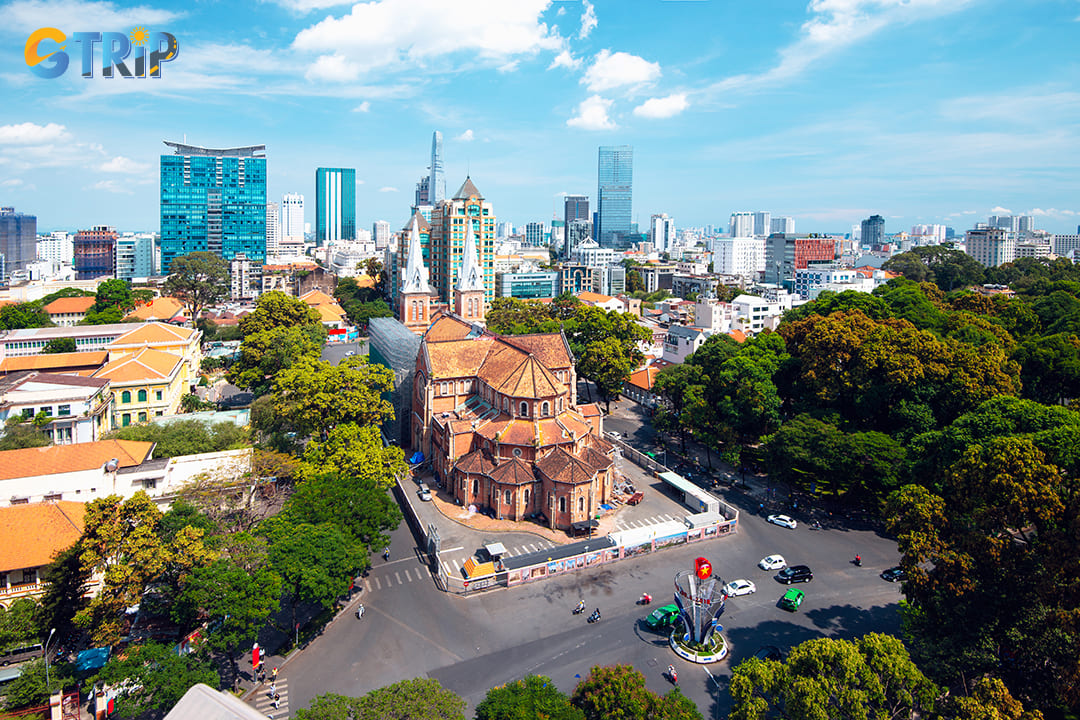 The majestic Notre Dame Cathedral of Saigon is an architectural gem that anchors the city’s history in the French colonial past