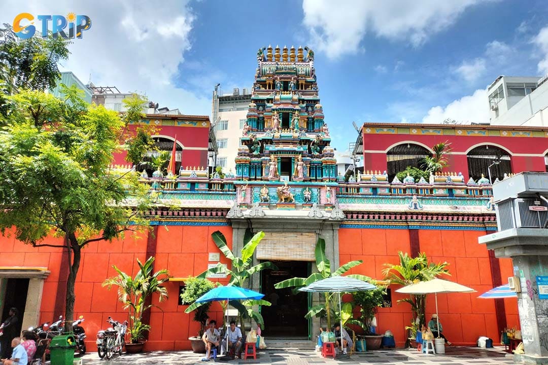 The Mariamman Hindu Temple is Ho Chi Minh City’s main Hindu sanctuary, instantly recognizable by its colorful deity-covered tower