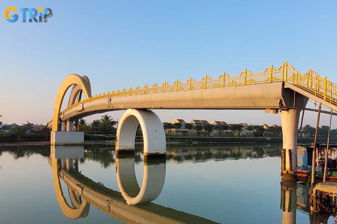 The Moonlight Bridge stands out for the gentle curve of a crescent moon