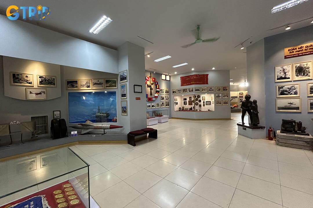 The museum’s indoor exhibits trace Vietnam’s Air Force history with thousands of artifacts, and highlights like the 1972 air campaign and Pham Tuan’s space mission