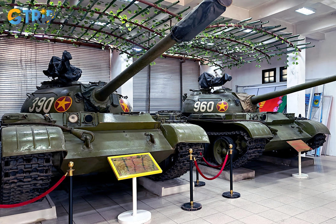 The outdoor exhibition area of the Museum of Armored Forces offers an impressive panoramic display of military vehicles