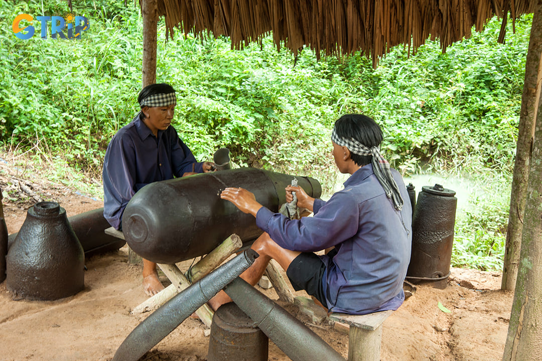 The Reconstructed Liberation Area reenactment areas depict life during wartime
