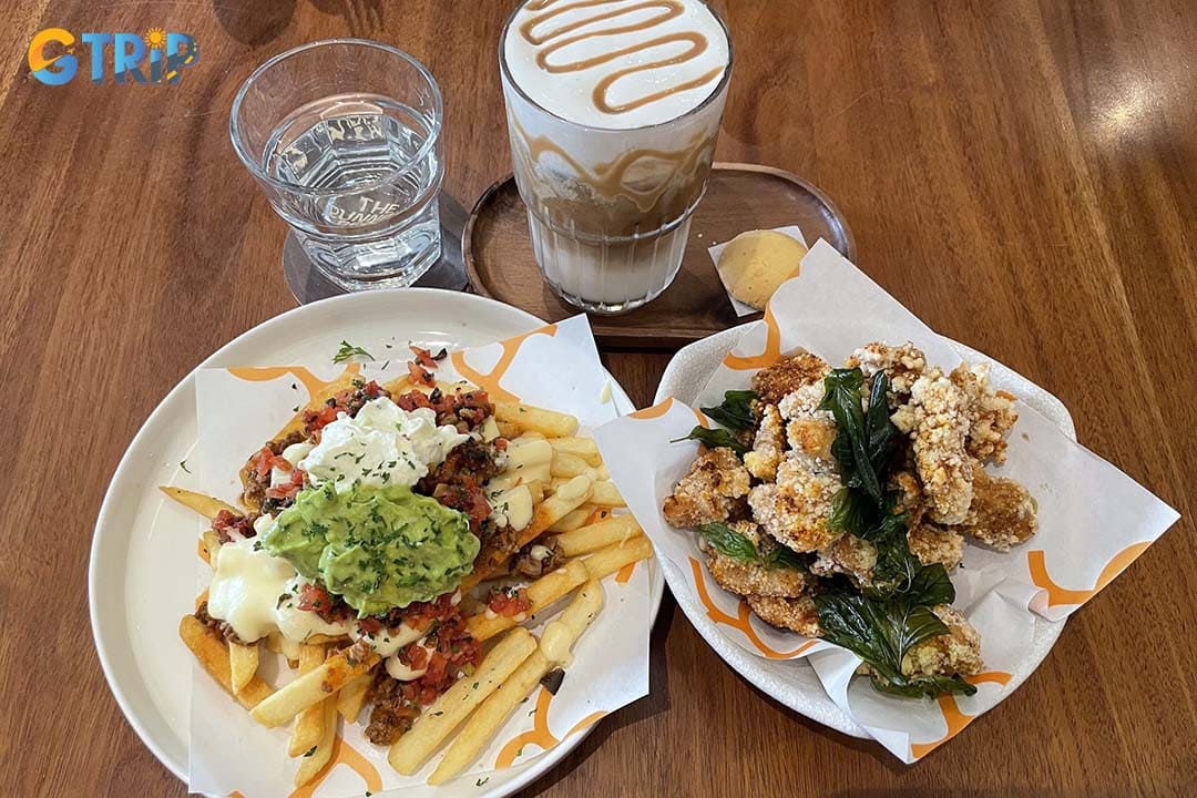 The Running Bean is a bright, minimalist cafe beloved for excellent specialty coffee and a generous brunch menu