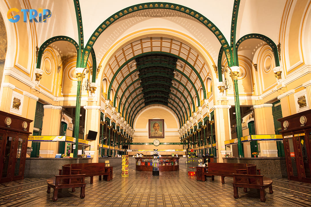 The Saigon Central Post Office is a must-visit landmark, renowned for its stunning French colonial architecture and rich historical significance