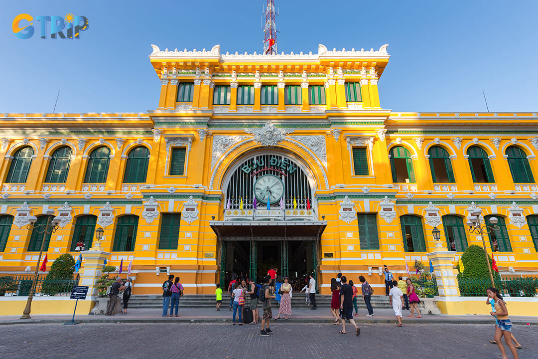The Saigon Central Post Office is an architectural gem designed by Gustave Eiffel