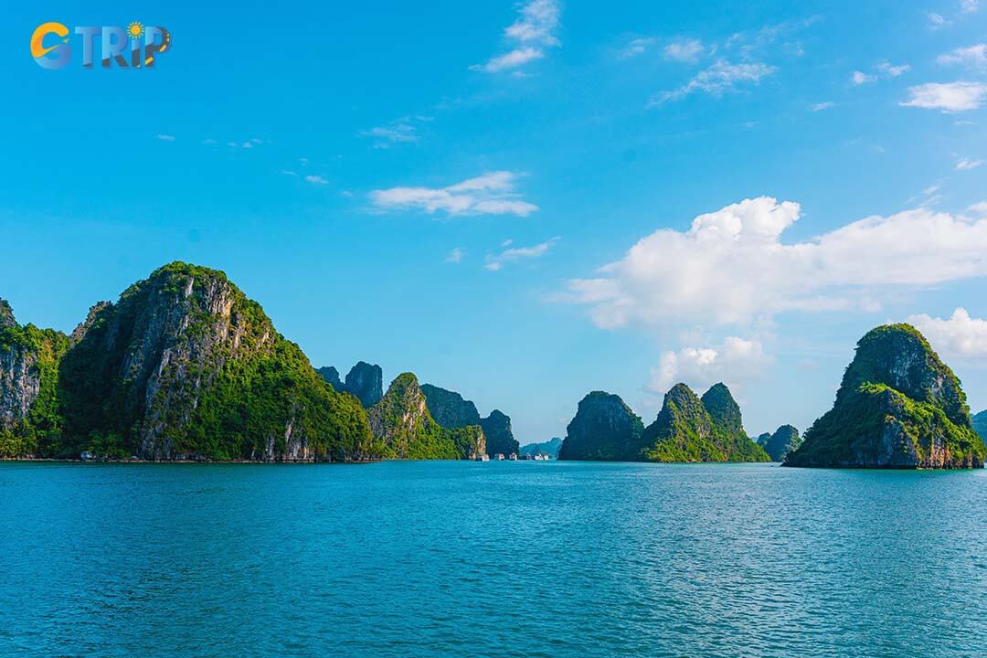 The sea temperature in Ha Long Bay in July is warm, ideal for water activities, though caution is advised due to strong currents and potential weather changes