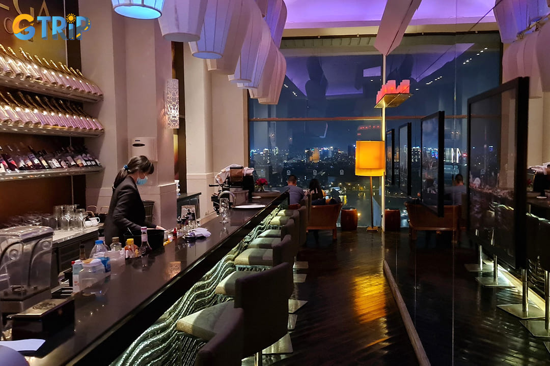 The Summit Bar offers a breathtaking 360-degree panorama of Hanoi's cityscape