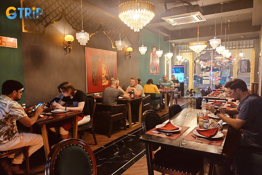 The TAJ Indian & Vegetarian Restaurant stands as a culinary gem in Hanoi's bustling Old Quarter