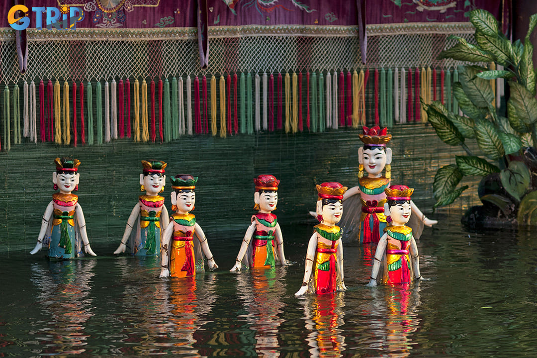 The Thang Long Water Puppet Theater offers a captivating glimpse into Vietnam’s heritage through colorful puppet performances on water, set to live traditional music