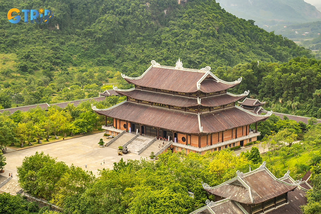 The three Buddha pagodas in Bai Dinh Pagoda Complex