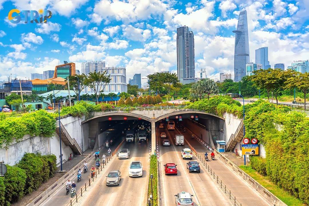 The Thu Thiem Tunnel serves as a vital link between Ho Chi Minh City's historic central business district and the rapidly developing Thu Thiem New Urban Area