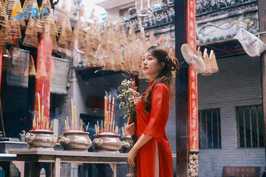 Thien Hau Pagoda offering stunning architectural shots and vibrant festival scenes, capturing the cultural and spiritual essence of Ho Chi Minh City