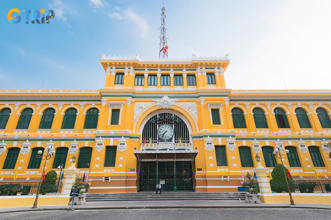 This post office reflects both the colonial aspirations and cultural transformations of Vietnam