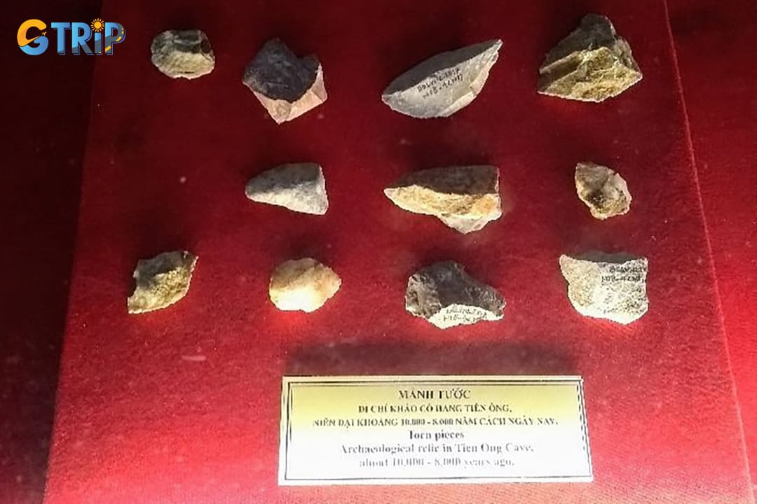 Tien Ong Cave introduces relics unearthed in archaeological excavations