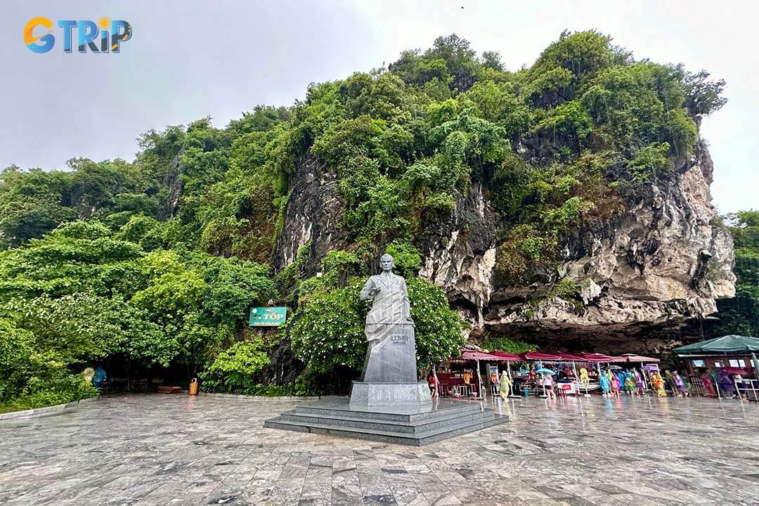 Titov's statue is on Ti Top Island