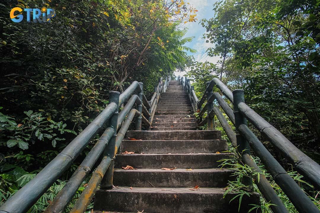 To reach Trung Trang Cave, take a ferry from Ha Long City or Hai Phong City, then enjoy a 15-kilometer drive through Cat Ba National Park before