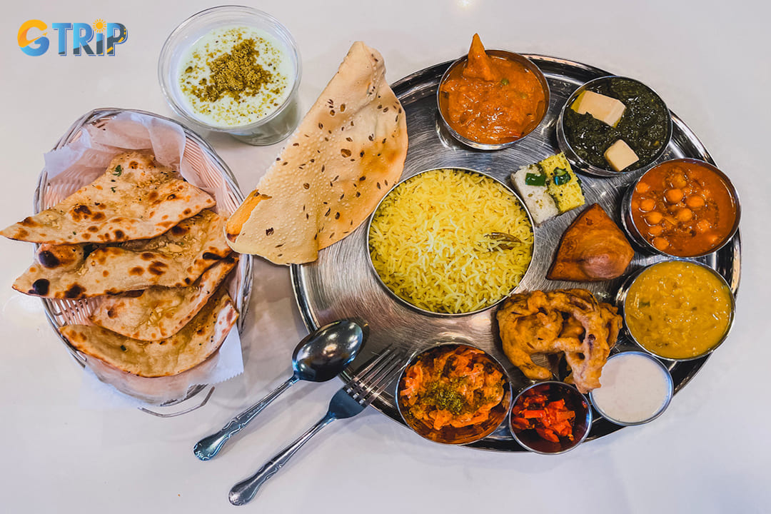 Traditional Indian dishes prepared with rich spices and aromatic flavors