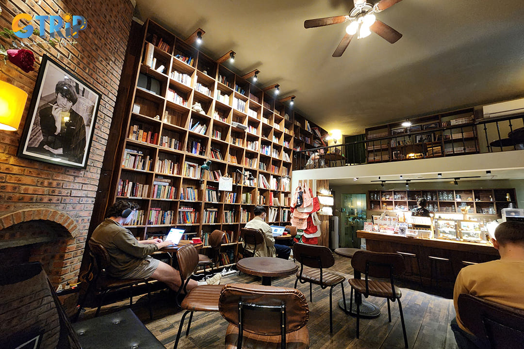 Tranquil Books & Coffee lives up to its name as a peaceful hideaway in the heart of Hanoi