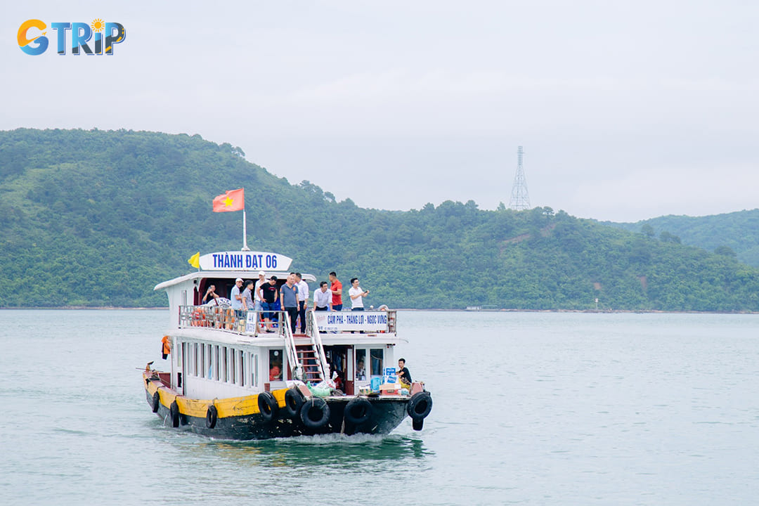 Travelers can reach the island via ferry from Van Don or Hon Gai, or choose a private boat