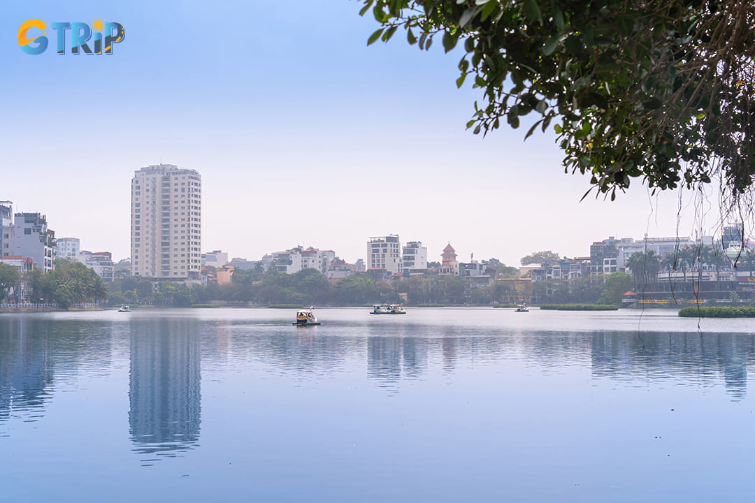 Truc Bach Lake holds profound historical importance, dating back centuries, as it was originally part of West Lake
