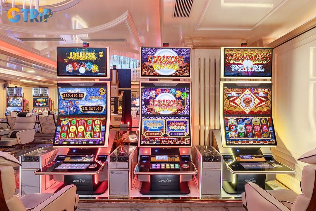Vegas Club Casino offers an upscale gaming experience with modern electronic slots, roulette, and digital baccarat