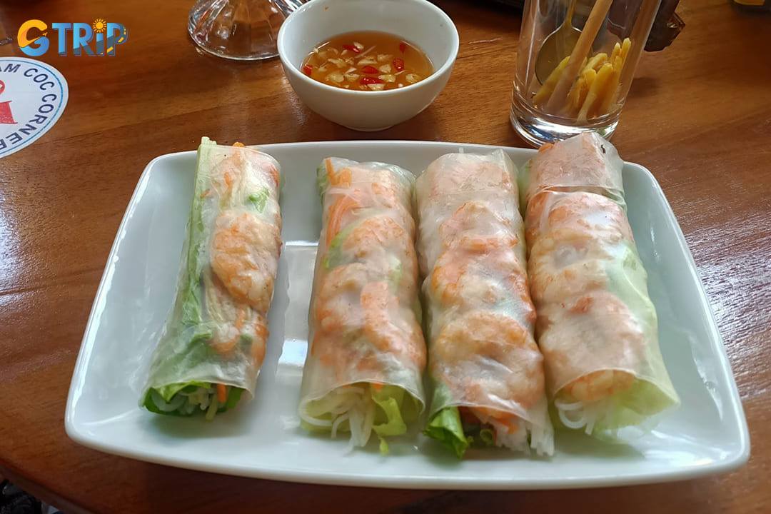 Vietnamese fresh spring rolls from Tam Coc Corner Restaurant