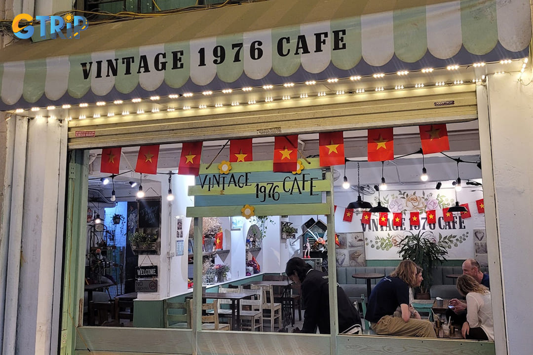 Vintage 1976 Cafe on Dinh Le Street offers a nostalgic experience inspired by Hanoi’s bygone decades