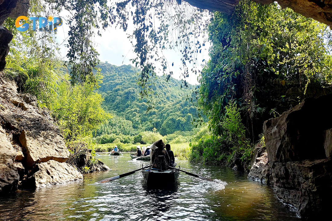 Experience a boat tour around Thung Nang