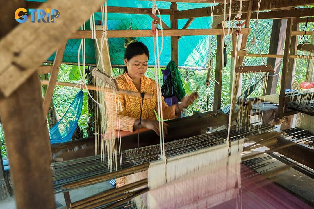 Watch traditional silk weaving come to life in Van Phuc, where age-old techniques transform cocoons into luxurious fabrics through hands-on demonstrations