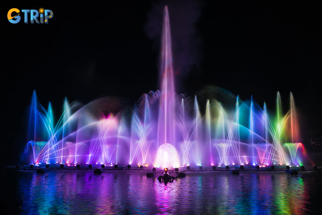 Water music show is always colorful and amazing