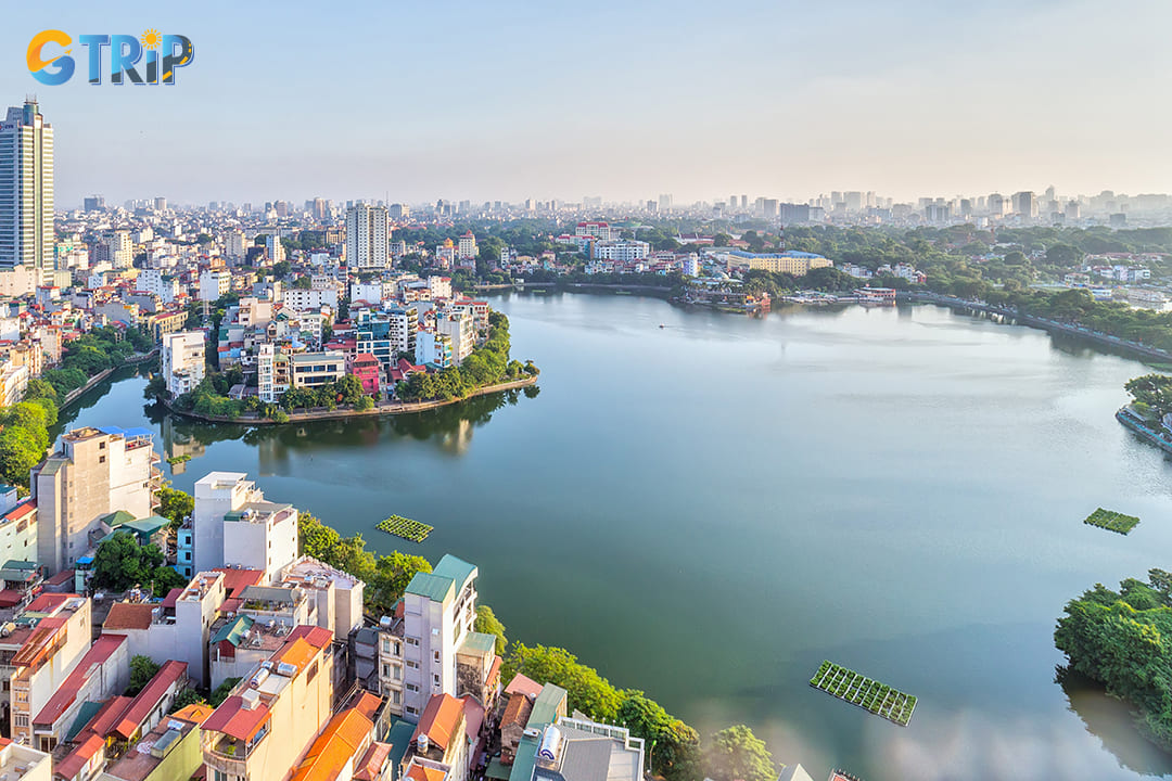 West Lake, or Ho Tay, is Hanoi's largest freshwater lake and offers stunning panoramic views that change beautifully throughout the day