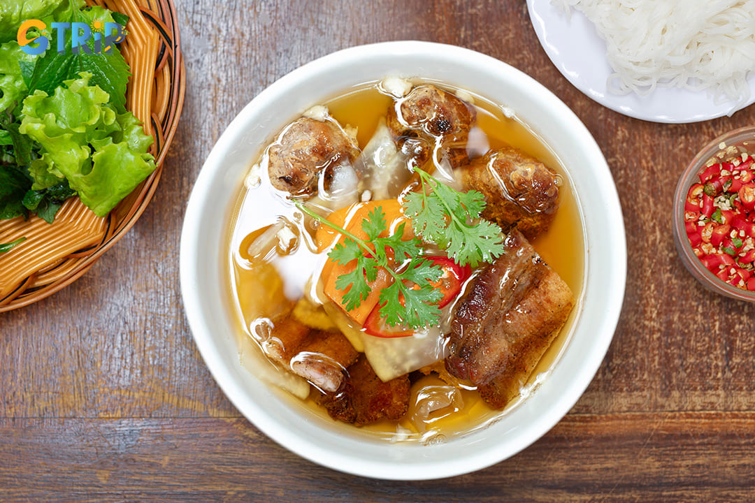You can find many of Hanoi's signature dishes, such as bun cha, just a short stroll away from Hang Ma Street