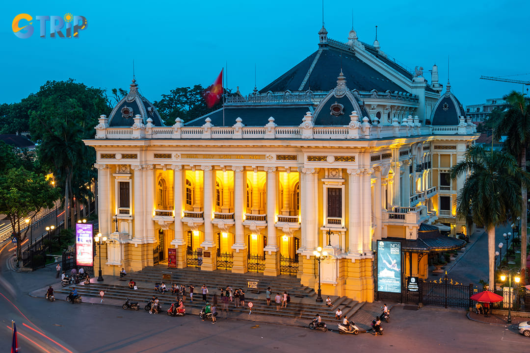 You can snap photos at the Hanoi Opera House (exterior), a magnificent example of French colonial architecture