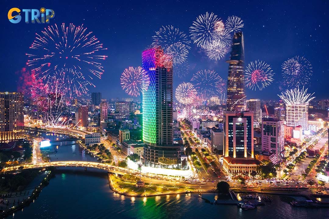 You can visit Saigon in festive season to enjoy the vibrant atmosphere of this city
