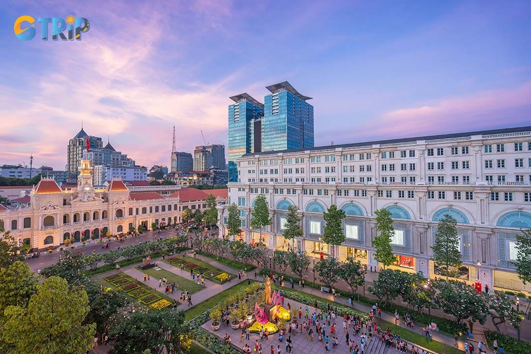 You can walk to Nguyen Hue Walking Street which is near Saigon River
