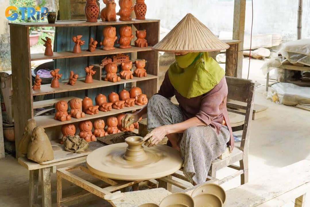 You can witness artisans making the clay, or you can even join them
