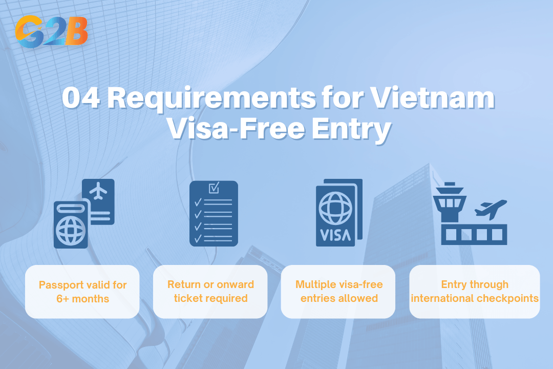 04 requirements for Vietnam visa-free entry