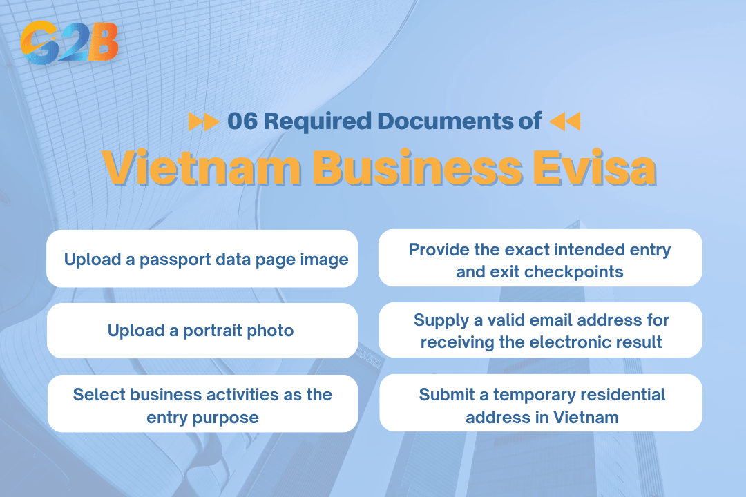 06 documents are required for a Vietnam business eVisa