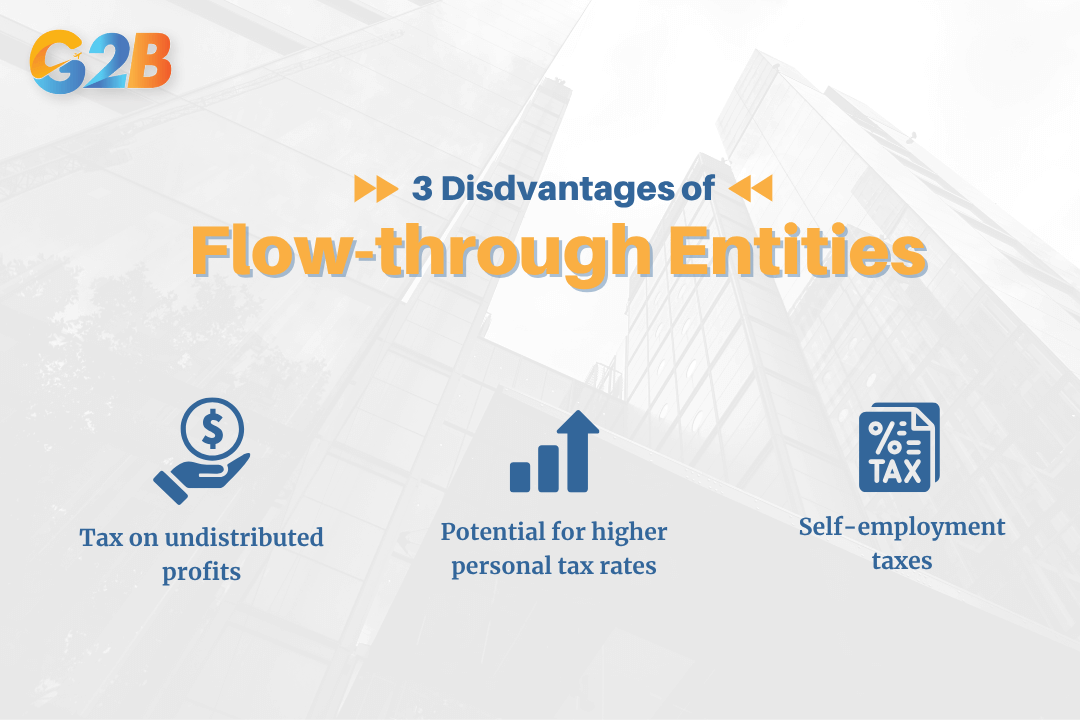 3 Disadvantages of flow-through entities