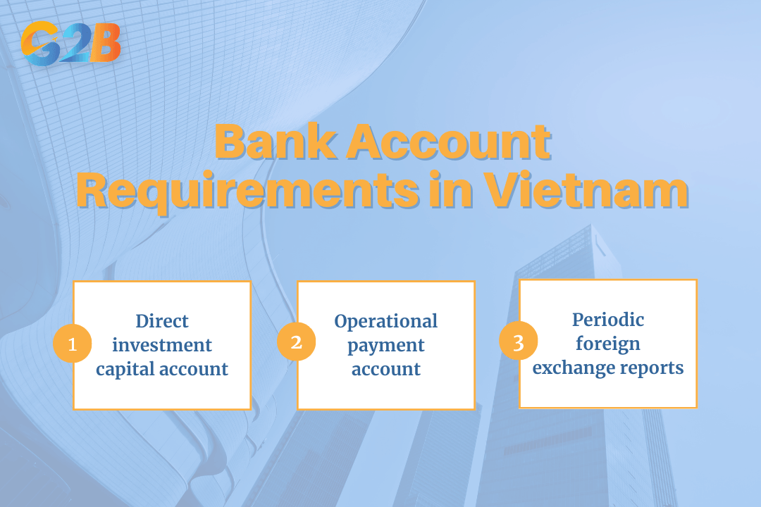 3 Types of bank account requirements in Vietnam